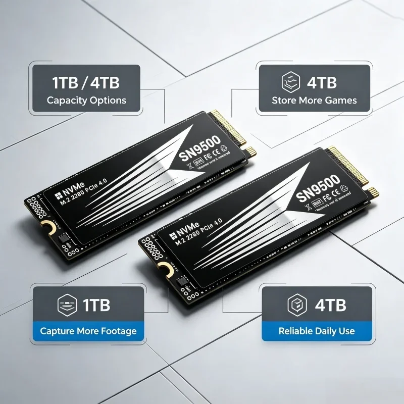 SN9500 내장형 솔리드 스테이트 드라이브, M.2  - M.2 Nvme 4Tb Pcie 4.0 Ssd 리뷰 및 가격