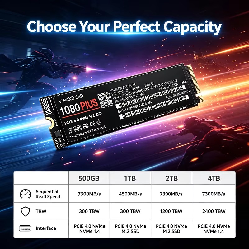 게이밍용 M.2 NVMe SSD 1080 PLUS PC - M.2 Nvme 4Tb Pcie 4.0 Ssd 리뷰 및 가격